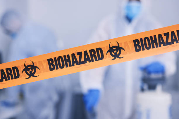 Professional Biohazard Cleanup technician working in Halethorpe, MD